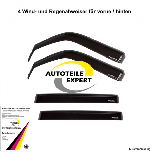 climair Wind deflector PROFI Mitsubishi ASX black