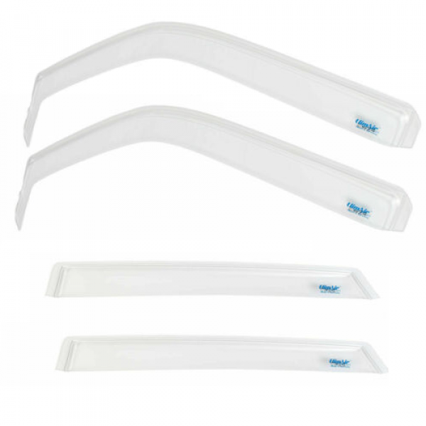 climair Winddeflector Skoda Rapid Spaceback front back clear