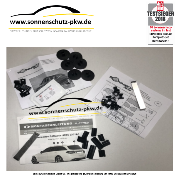 assembly kit sonniboy sun shades Opel