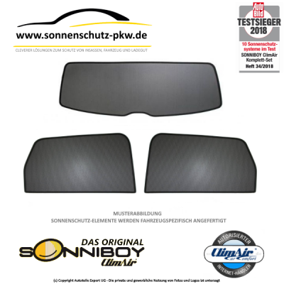  Sonnenschutz Sonniboy VW T6 Heckscheibe (mit  Innenverkleidung und Heckwischer) 07.2015
