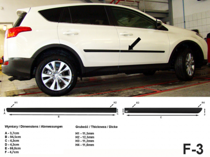 Rammschutzleisten Toyota RAV4 (XA3a, XA4, EU, M)