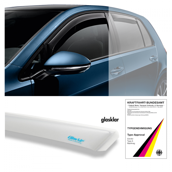 climair Windabweiser VW Golf Plus klar