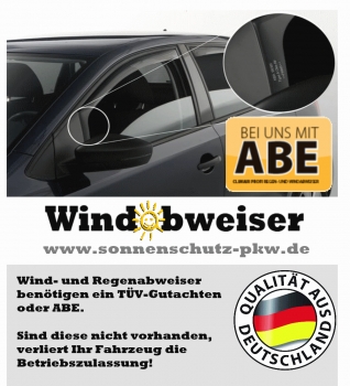 Rain deflector PROFI Mercedes R-Class 5-doors 2006 black