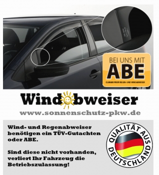 Regenabweiser PROFI VW Passat 4-Türer 2011 schwarz
