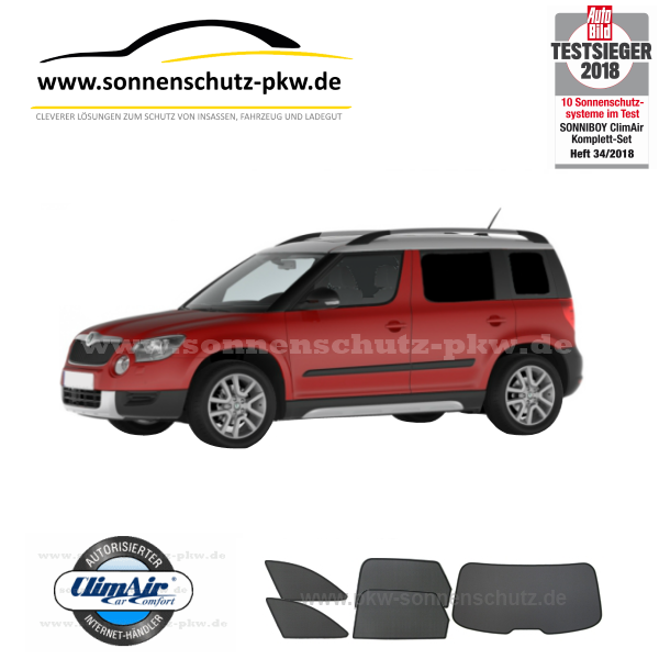 skoda yeti sonnenschutz sonniboy