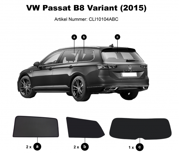 Sun shades VW Passat Variant B8