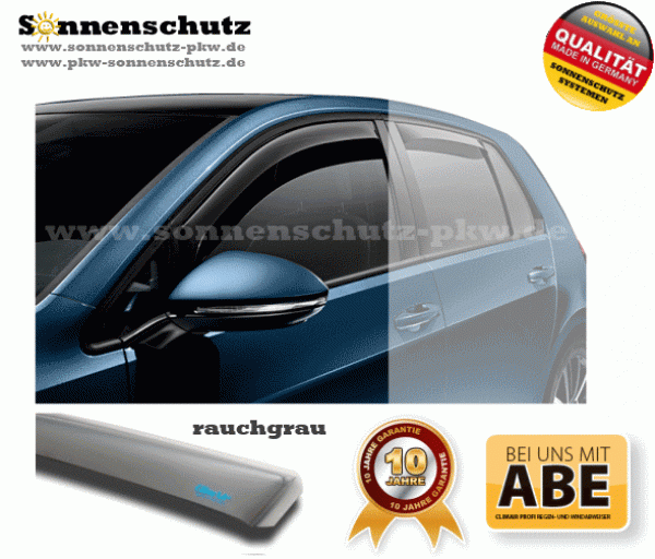 Wind deflector PROFI Mazda 121 3-DOOR 1996 grey