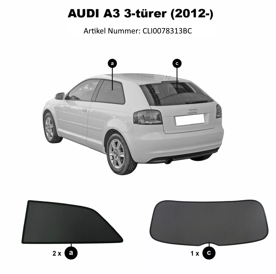 Einstiegsleisten für Audi A1 A3 Q2 Q3 Q5 Türrahmen Schutz Edelstahl Ch
