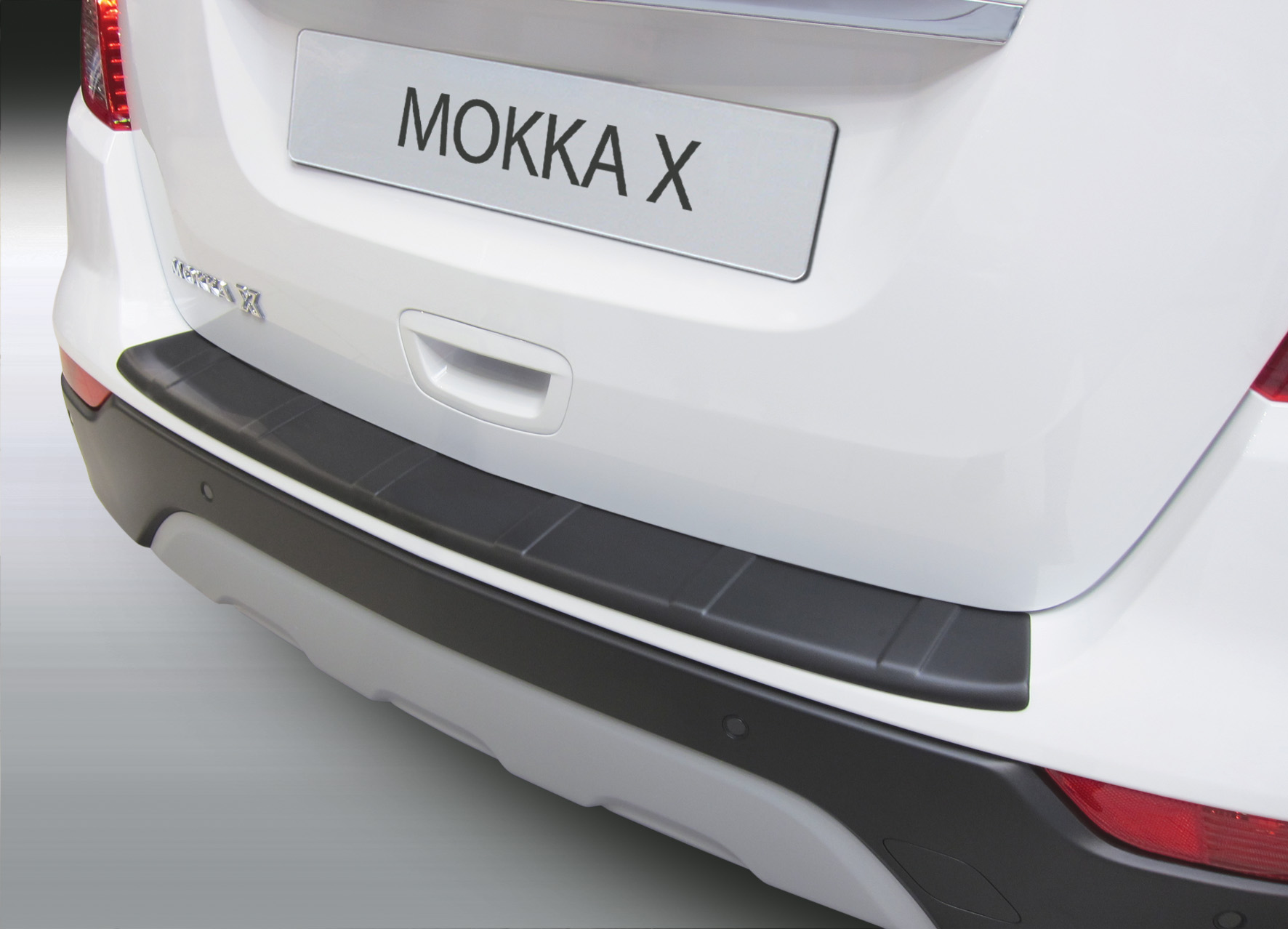 YOU.S Original Ladekantenschutz Abdeckung Carbon / Edelstahl kompatibel mit  Opel Mokka X ab Bj. 2016