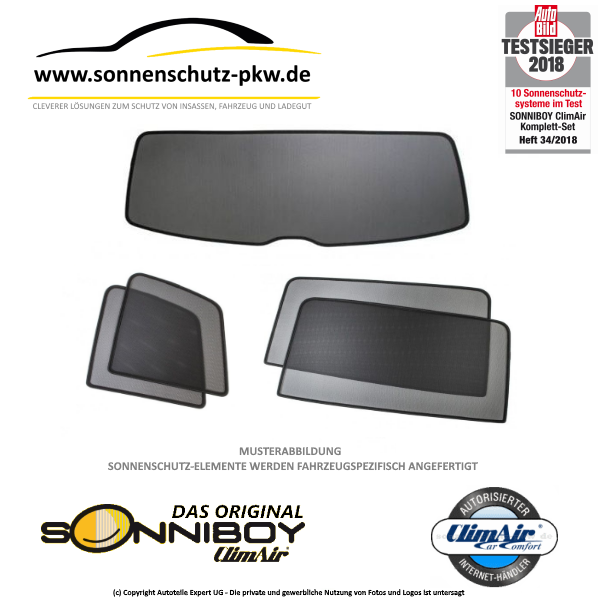 Sonnenschutz-Blenden passend für VW Golf 8 Variant ab 9/2020