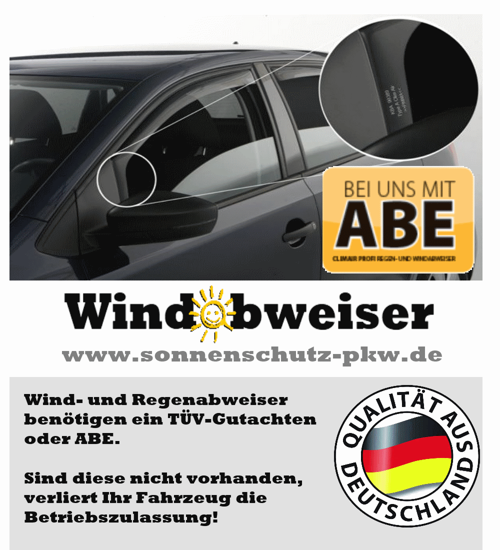 Original VW Touran (II) Sonnenschutz (Satz) (hintere Türscheiben