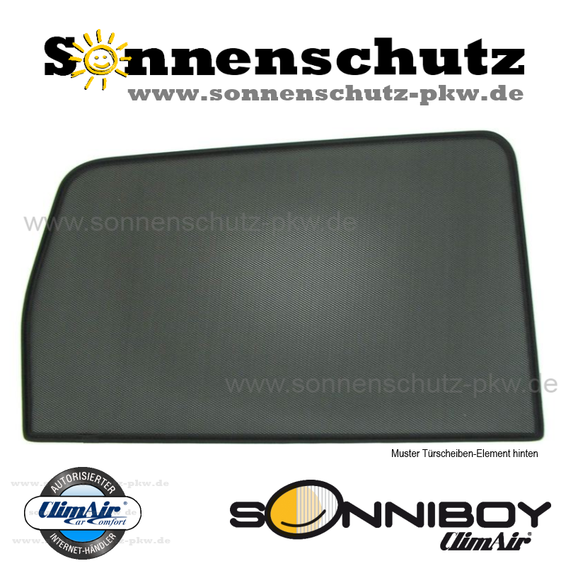 Sonniboy (Sonnenschutz) für VW T-ROC TYP A1, 5-DOOR, 2017- für Seitentüren  hinten und Heckfenster