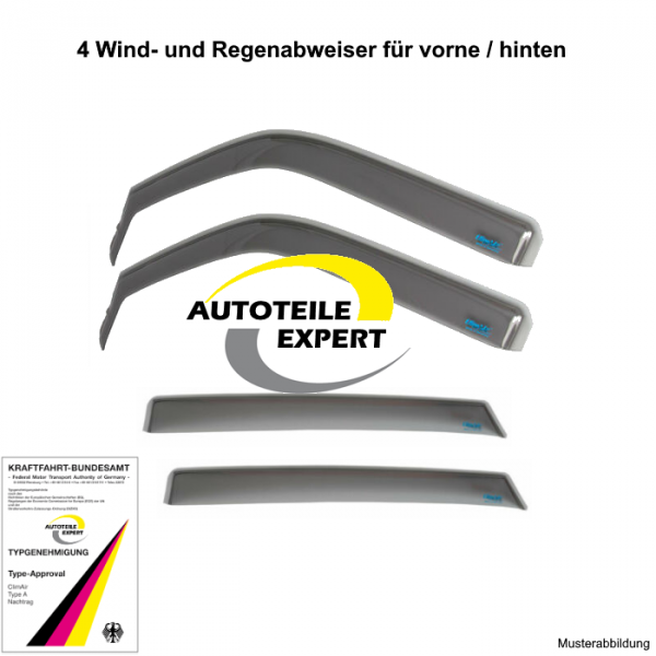 climair Wind deflector PROFI Renault Captur RJB grey