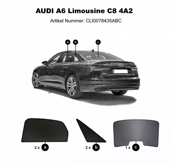 car shades audi A6 C8