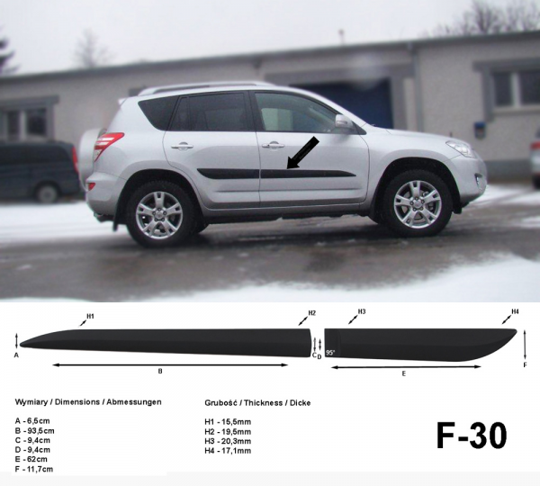 Seat Ibiza 6J - side skirts, side lists, running boards