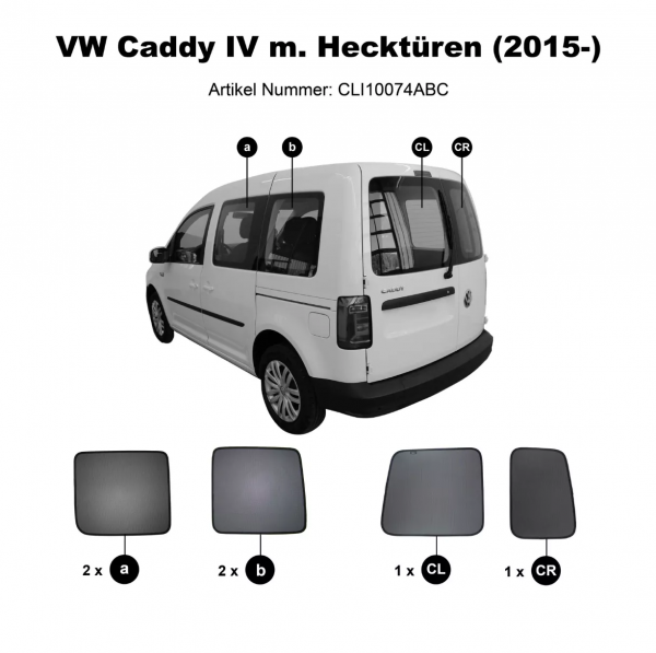 sun shades VW Caddy IV