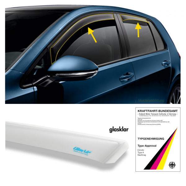 Wind deflector Mercedes A-Klasse W177 clear