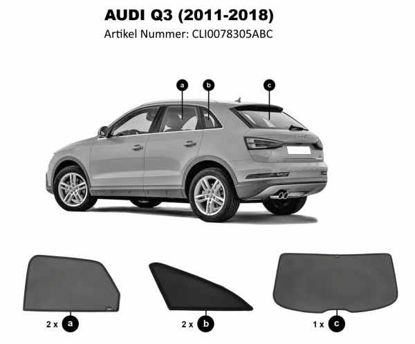 audi Q3 8U sonnenschutz sonniboy