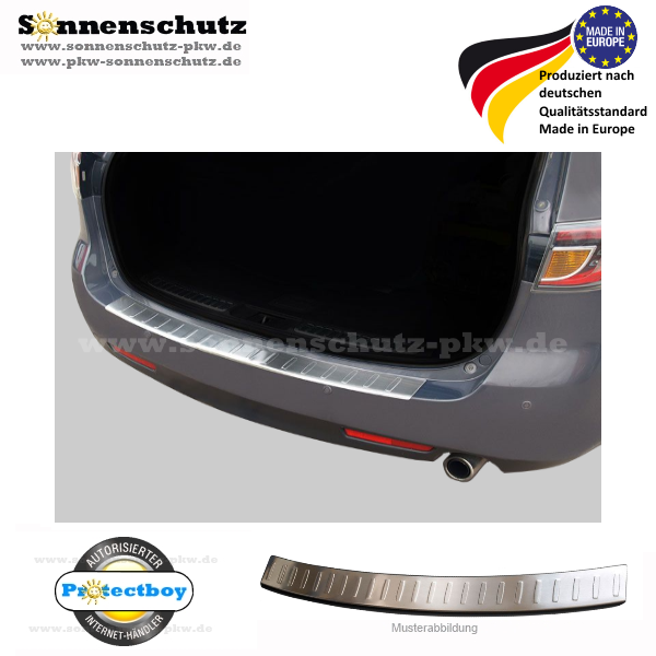 Www Sonnenschutz Pkw De Edelstahl Ladekantenschutz Mazda 6 Kombi 08 12