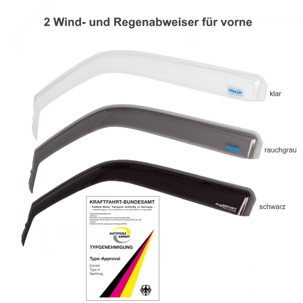 climair WINDABWEISER VW Golf 5 Plus klar