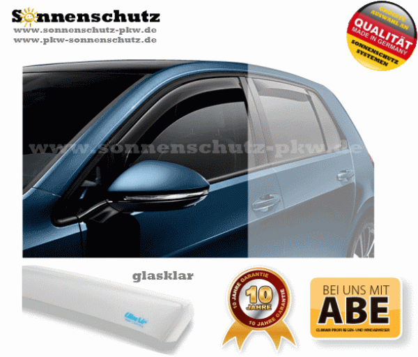 Wind deflector PROFI Lancia Phedra 5-DOOR 2002 clear