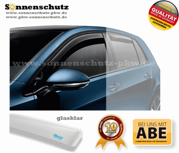 Wind deflector PROFI Opel Agila 5-DOOR 2000 clear