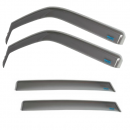 Winddeflector BMW iX1 (U11) front + rear 10.2022-   smokegrey